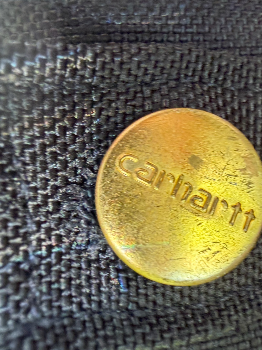 Vintage Carhartt Black Duck Blanket Lined J01 Detroit Work Jacket 2XL US - Picture 8 of 11
